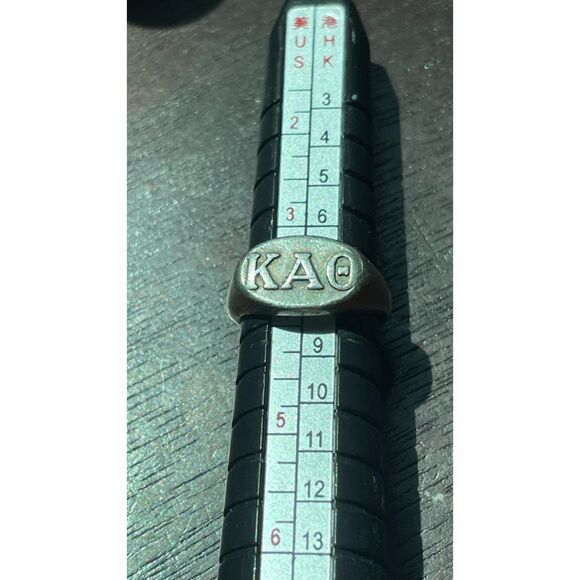 VTG. Rare Sorority Ring Kappa Alpha Theta Sterling Ring Signet Ring Sz.3.75 .925 - Picture 4 of 8